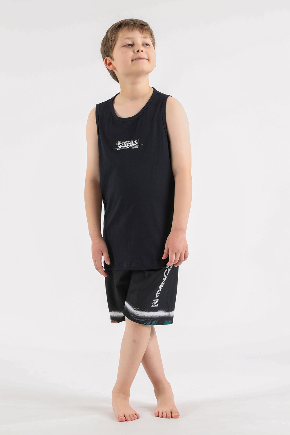 Teen Polera Sm Urbn Azul Gangster