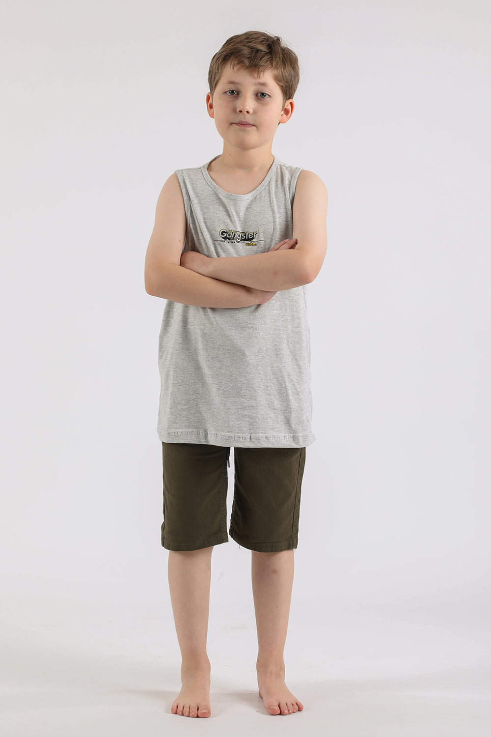 Teen Polera Sm Urbn Gris Gangster