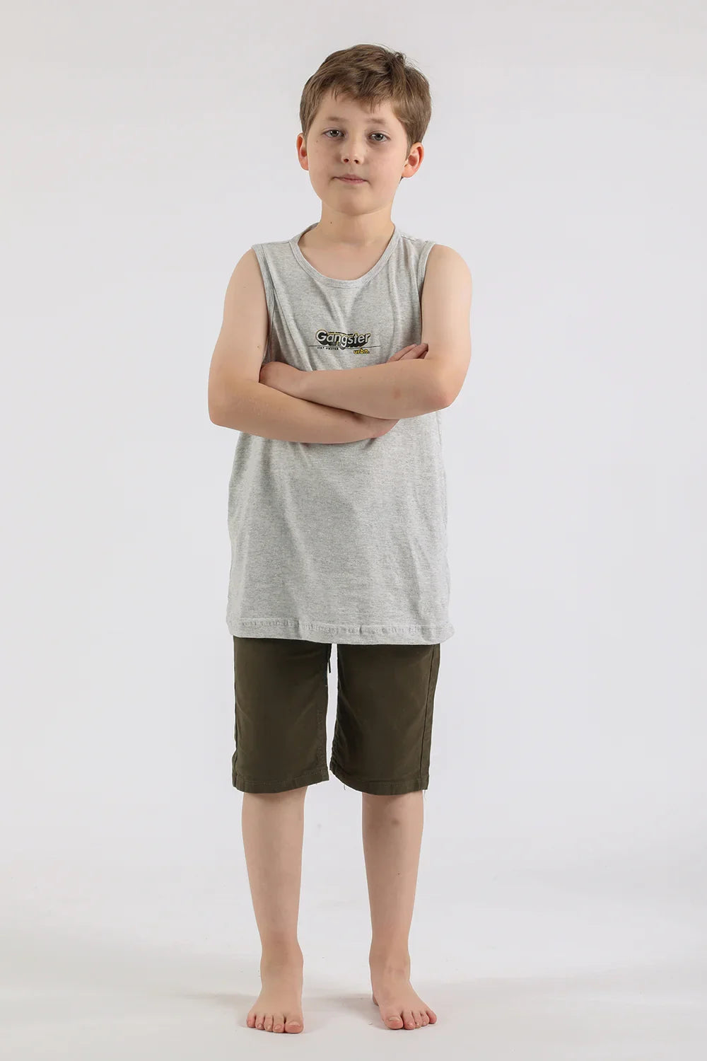 Teen Polera Sm Urbn Gris Gangster - Gangster