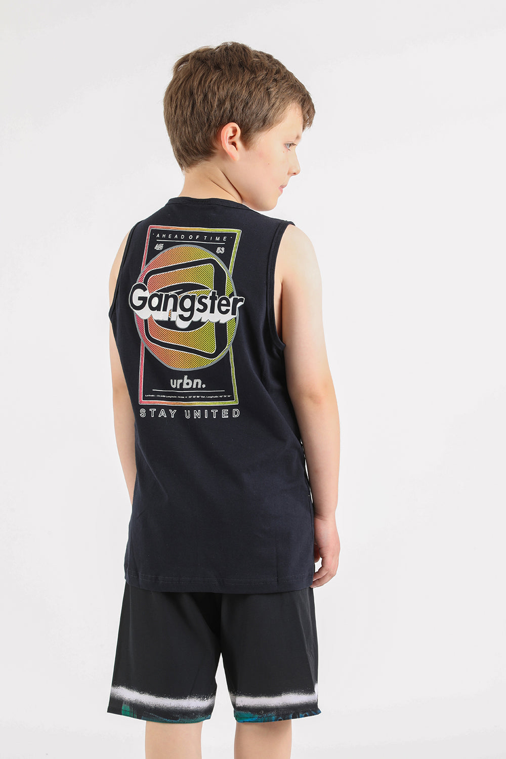 Teen Polera Sm Urbn Azul Gangster