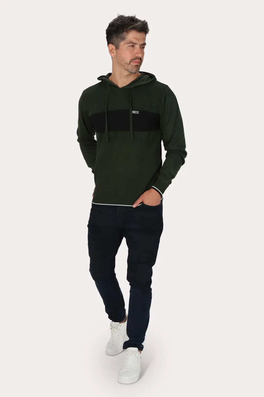 Tejido Mosaic Verde Oliva Gangster