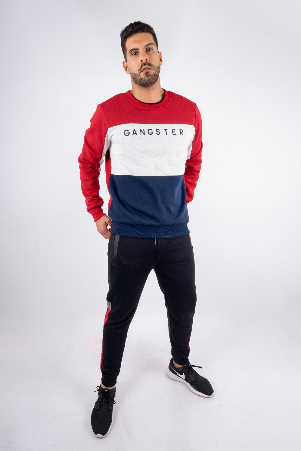 Polerón Crew Fleece Fundamental Rojo Gangster - Gangster