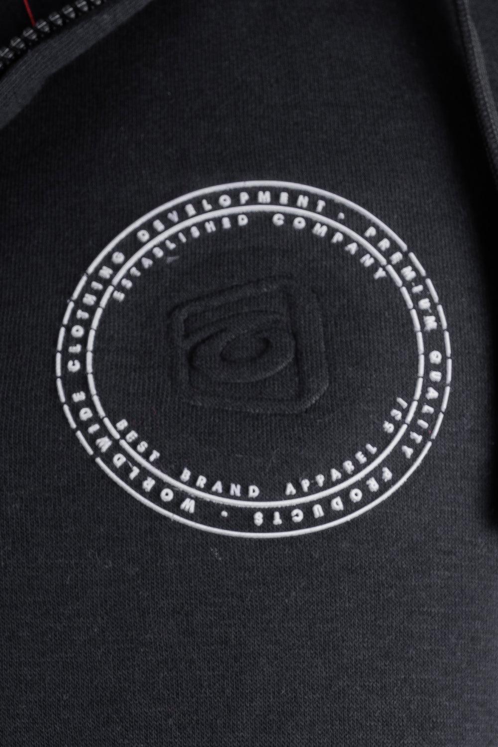 Polerón Full Zipper Fleece Power Negro Gangster - Gangster
