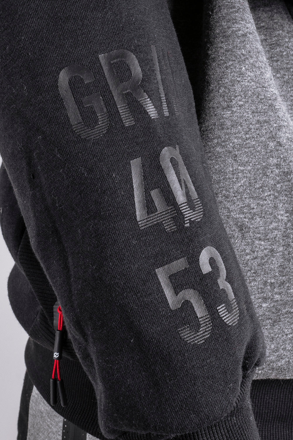 Polerón Full Zipper Fleece Nitty Negro Gangster