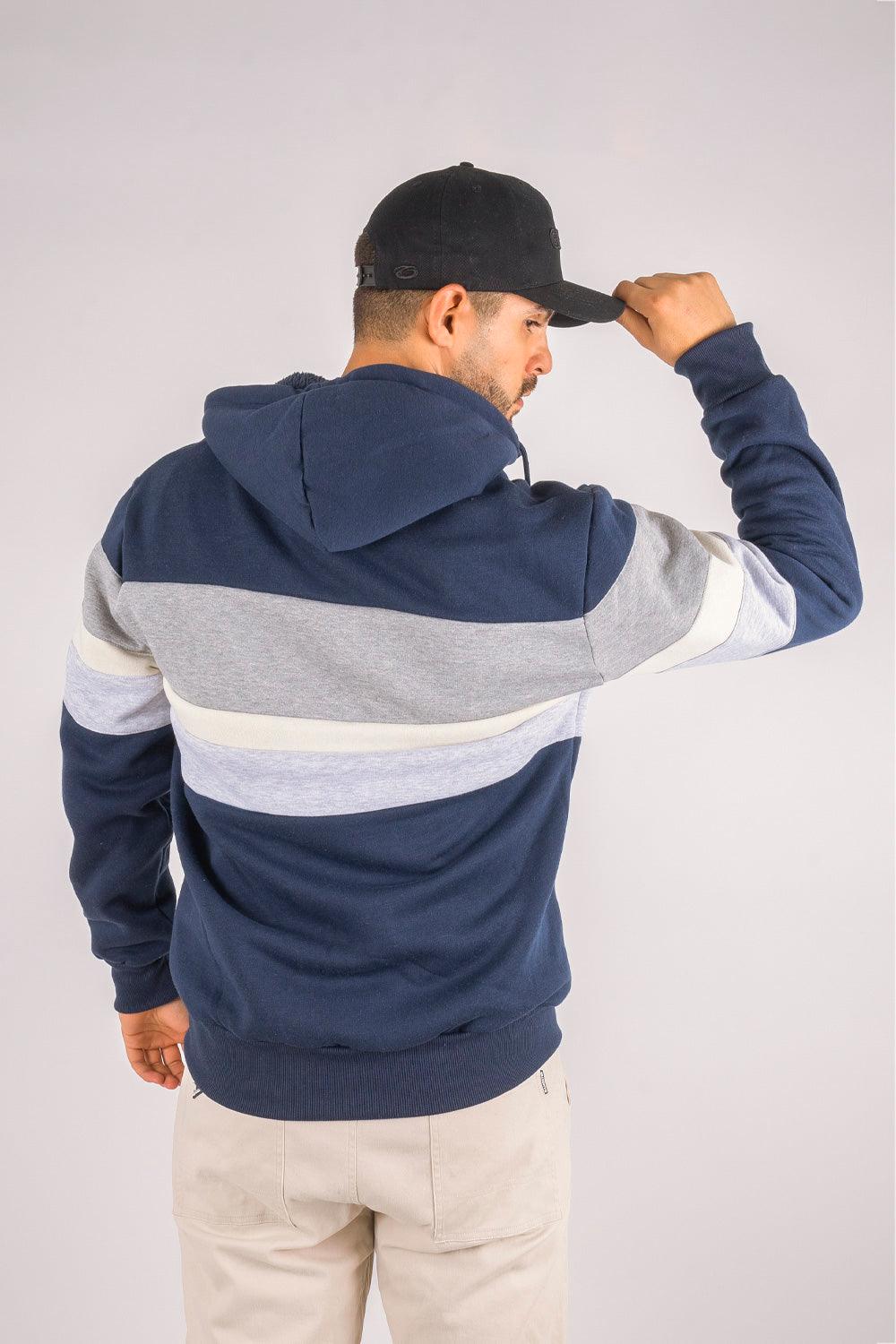 Polerón Full Zipper Fleece Community Azul Gangster - Gangster