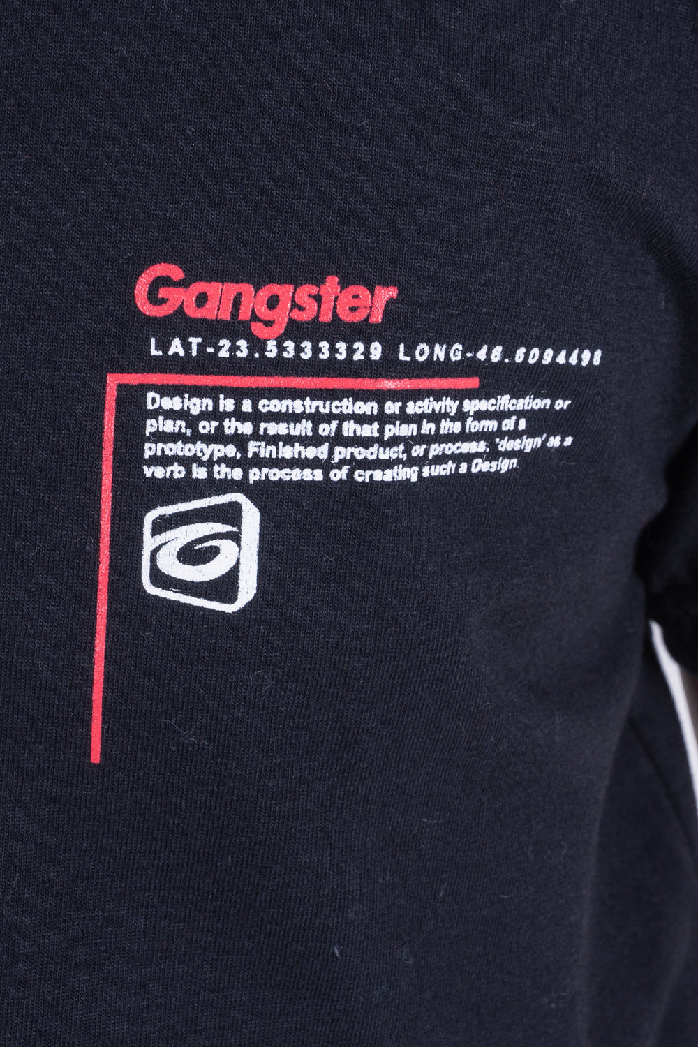 Teen Polera Mc Básica Tab Negro Gangster