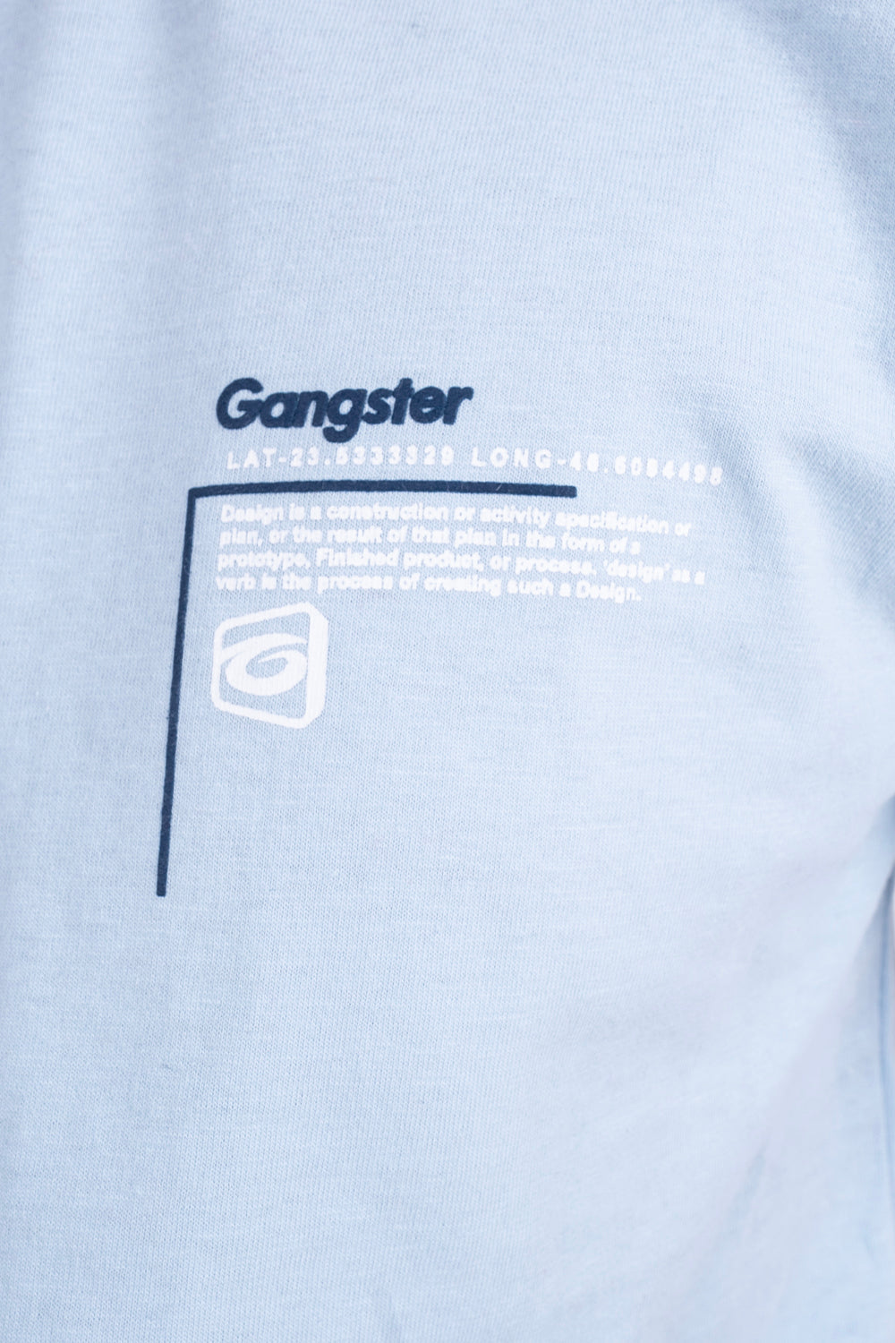 Teen Polera Mc Básica Tab Celeste Gangster