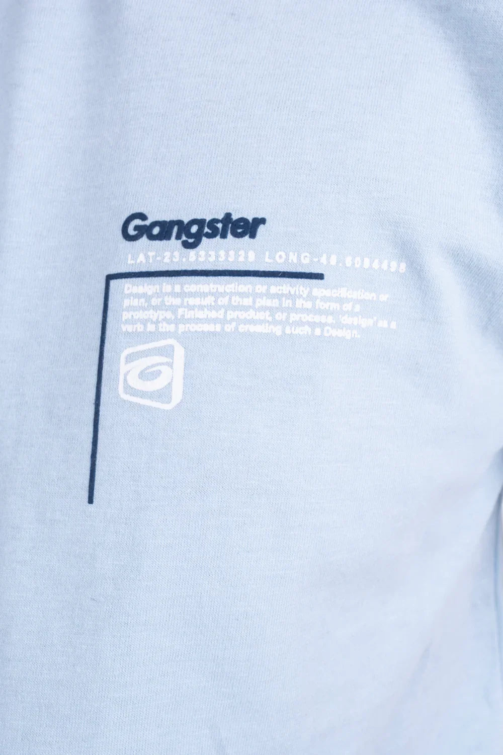 Teen Polera Mc Básica Tab Celeste Gangster
