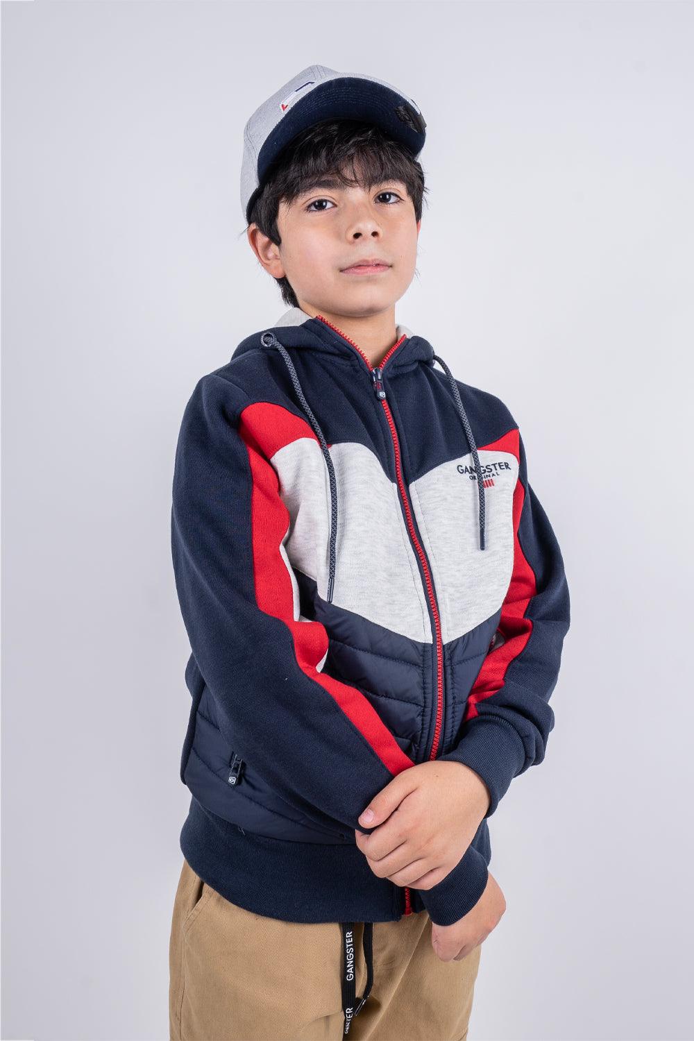 Teen Chaqueta Híbrida Emblem Azul Marino Gangster - Gangster