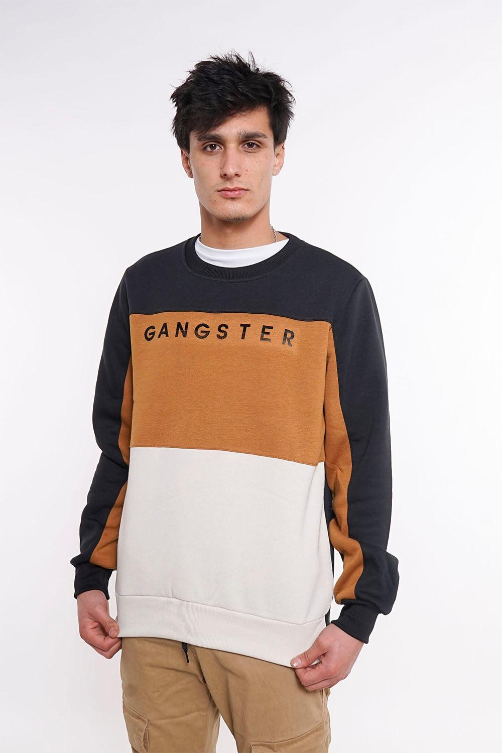 Polerón Crew Fleece Fundamental Negro Gangster - Gangster