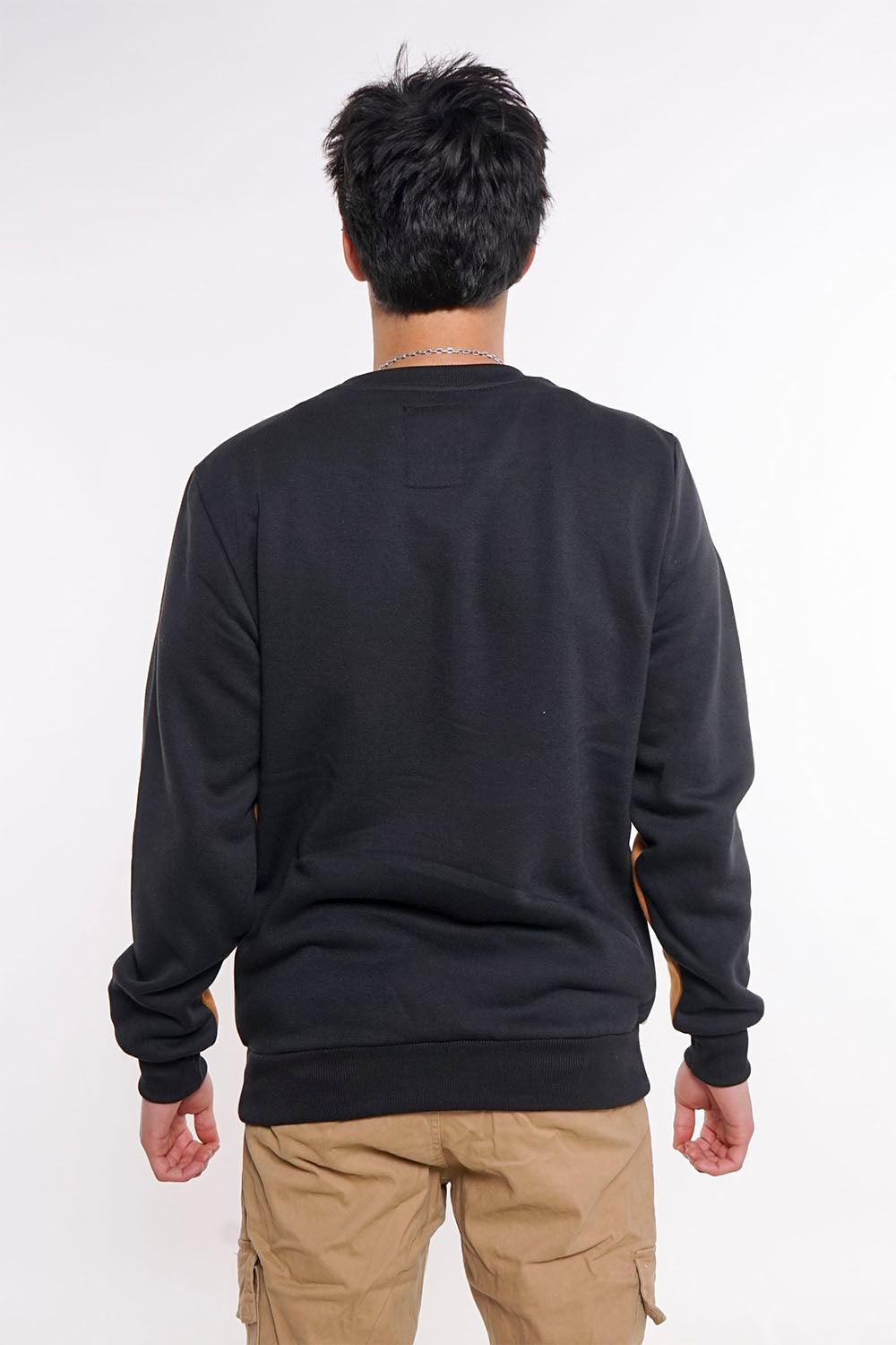 Polerón Crew Fleece Fundamental Negro Gangster - Gangster