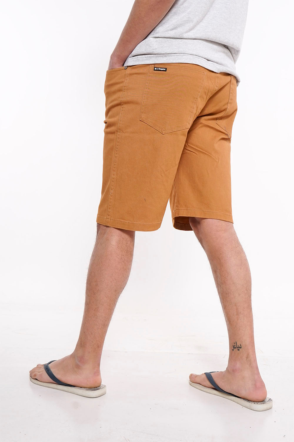 Short Canvas Bermudas Knee Mostaza Gangster