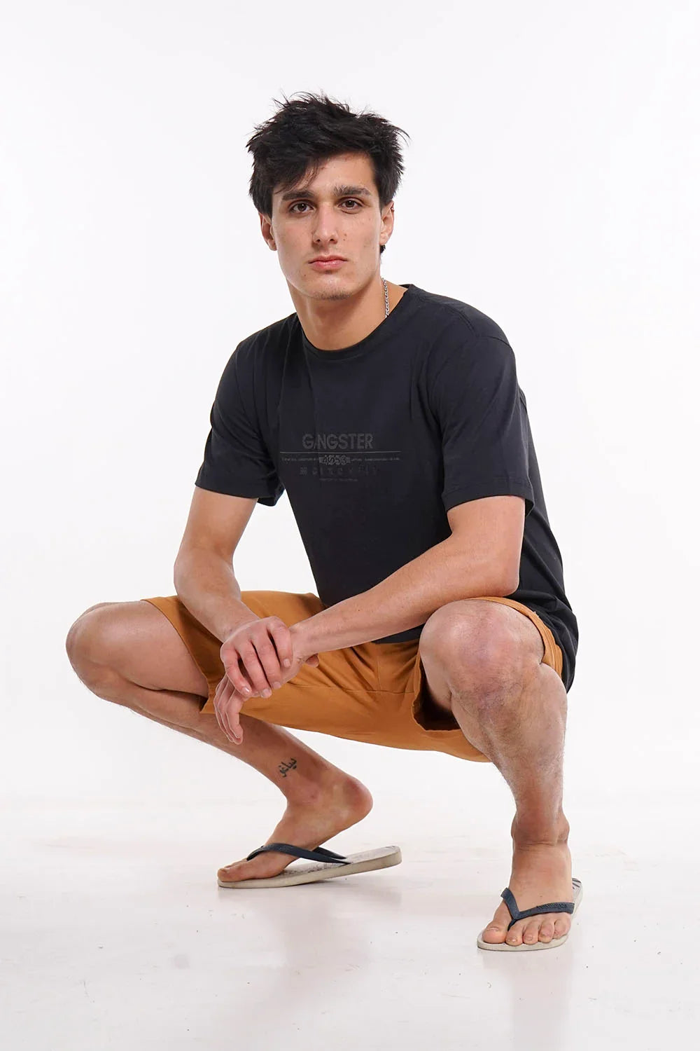 Polera Mc Básica Silber Negro Gangster - Gangster