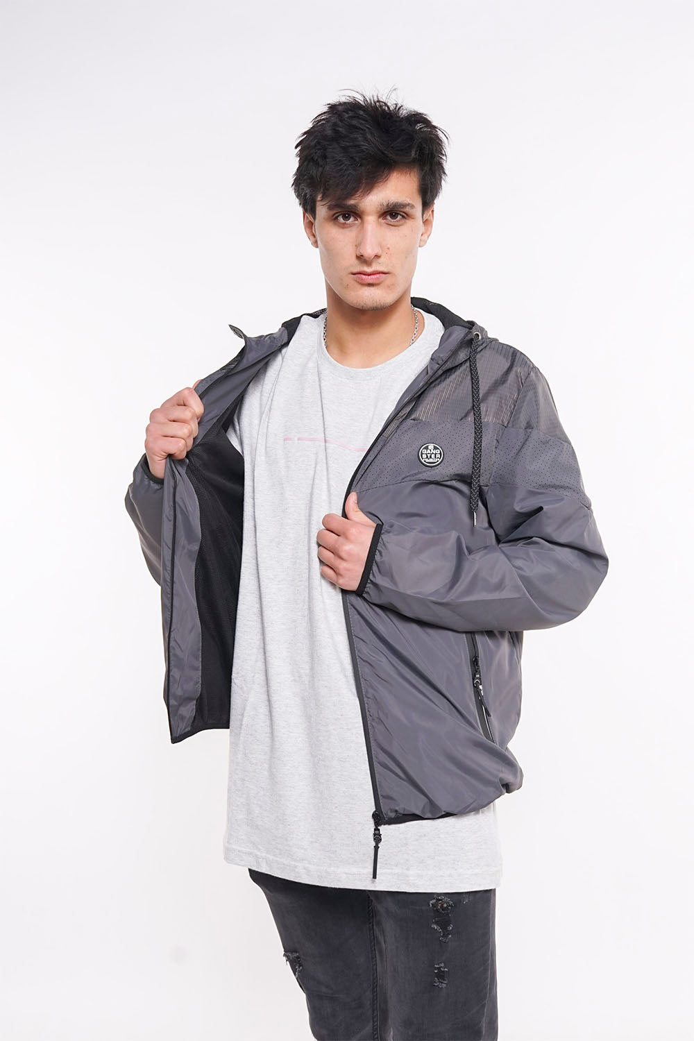 Cortaviento Basic Gris Gangster