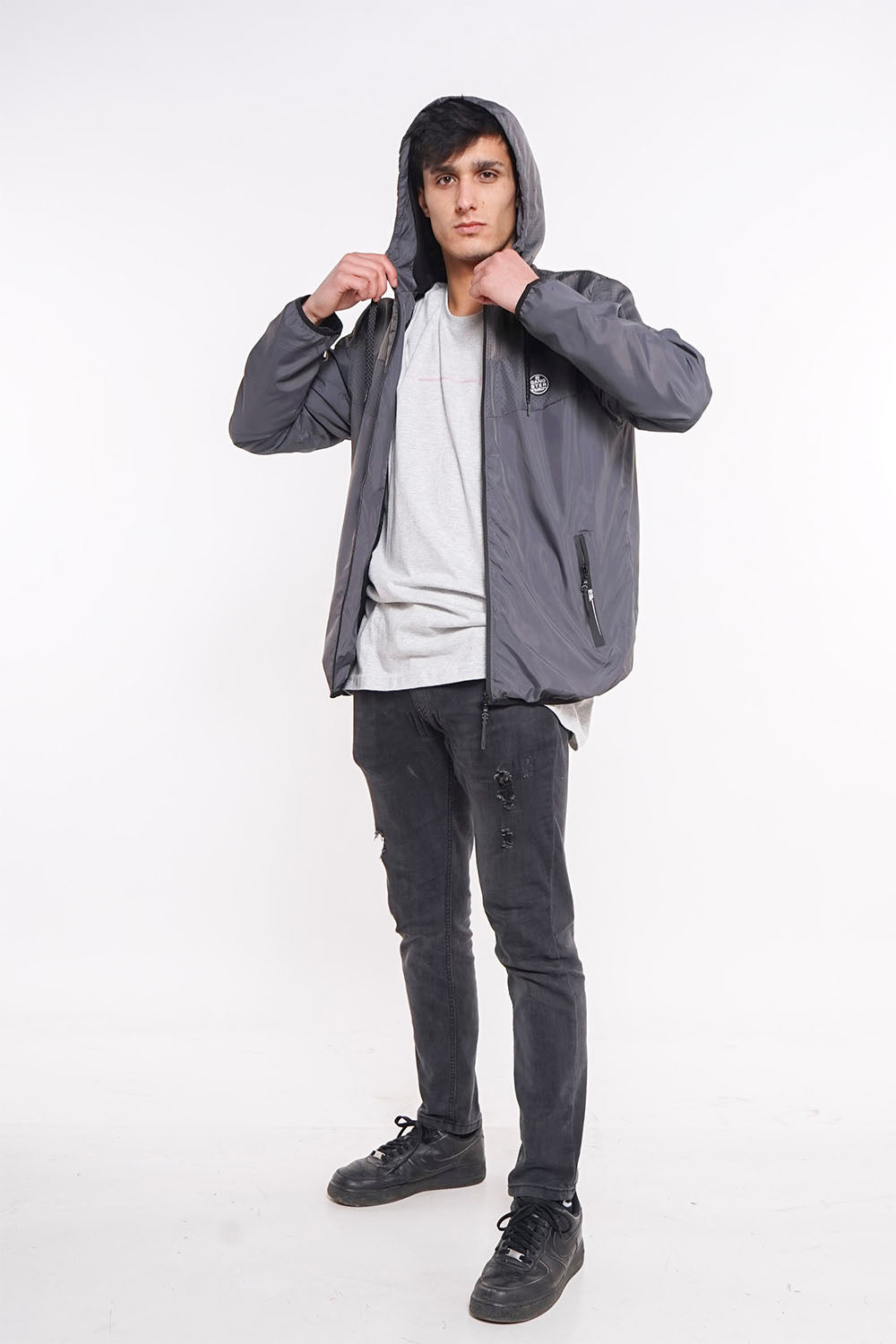 Cortaviento Basic Gris Gangster
