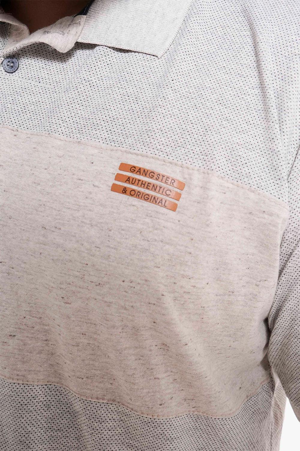 Plus Polera Cuello Destroy Beige Gangster - Gangster