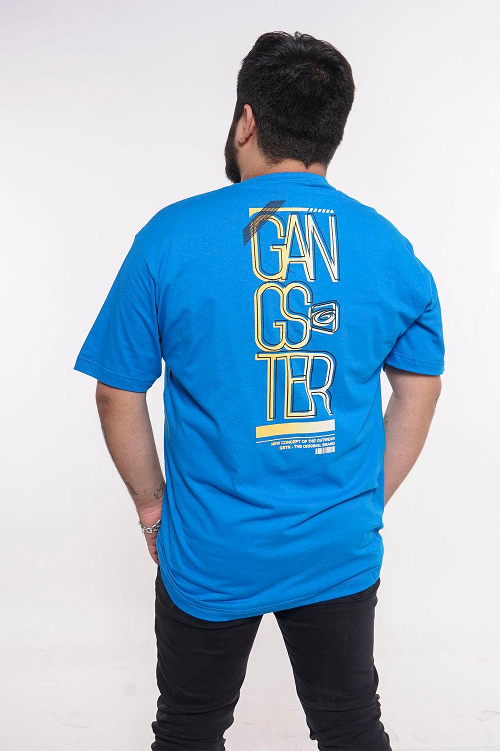 Plus Polera Mc Básica Concept Azul Gangster - Gangster