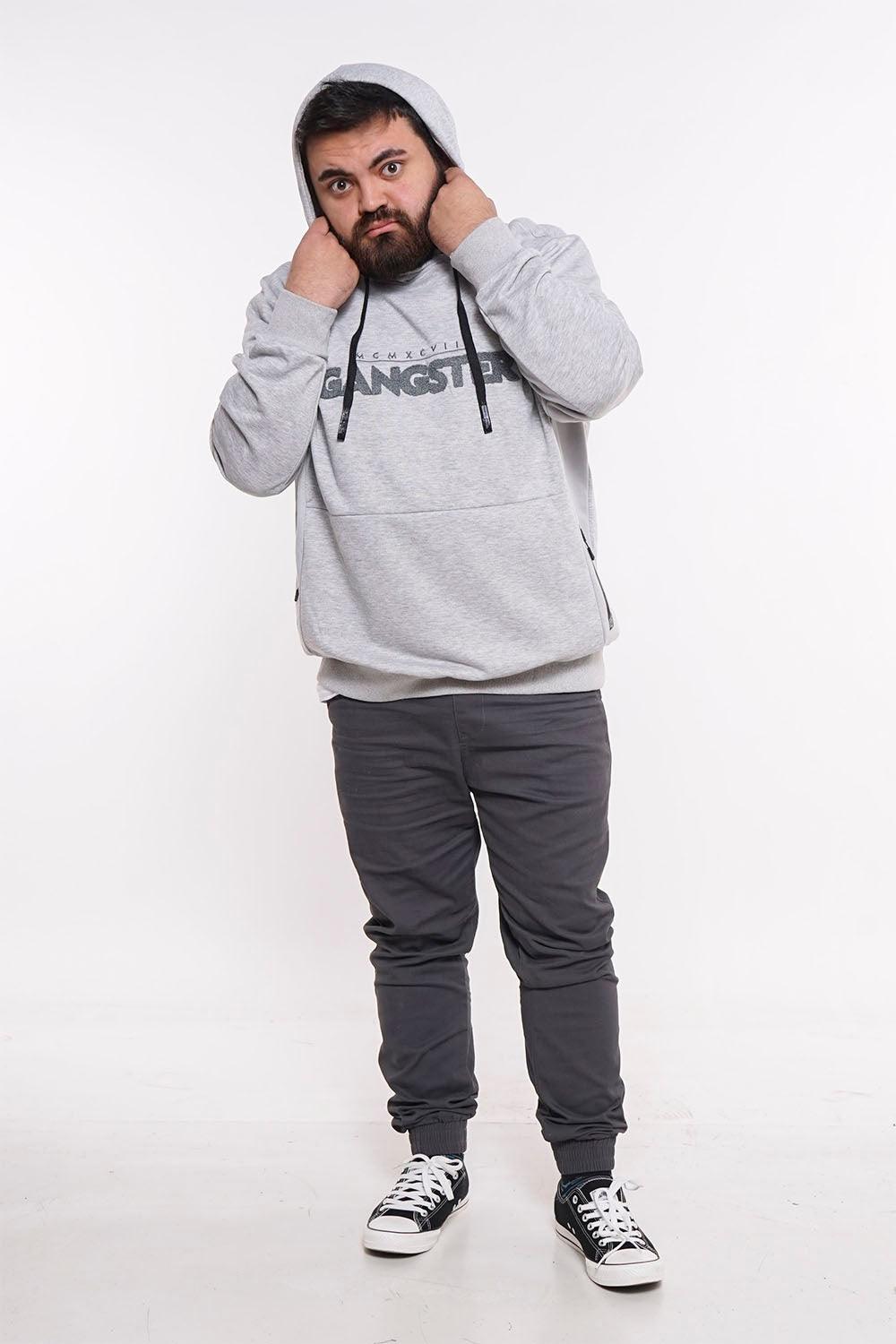 Plus Poleron Hoodie Core Gris Gangster - Gangster