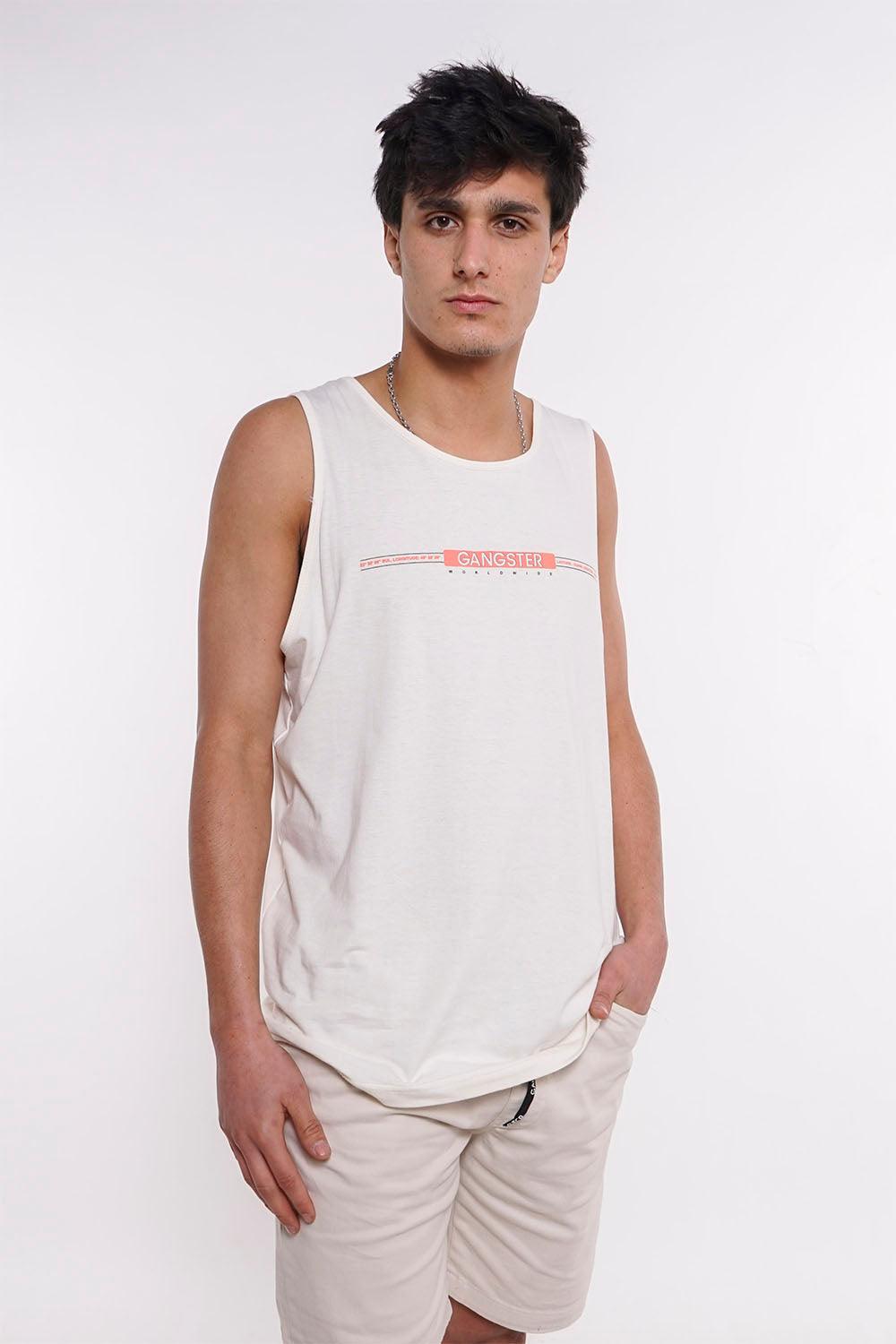 Polera Sm Rings Blanco Gangster - Gangster