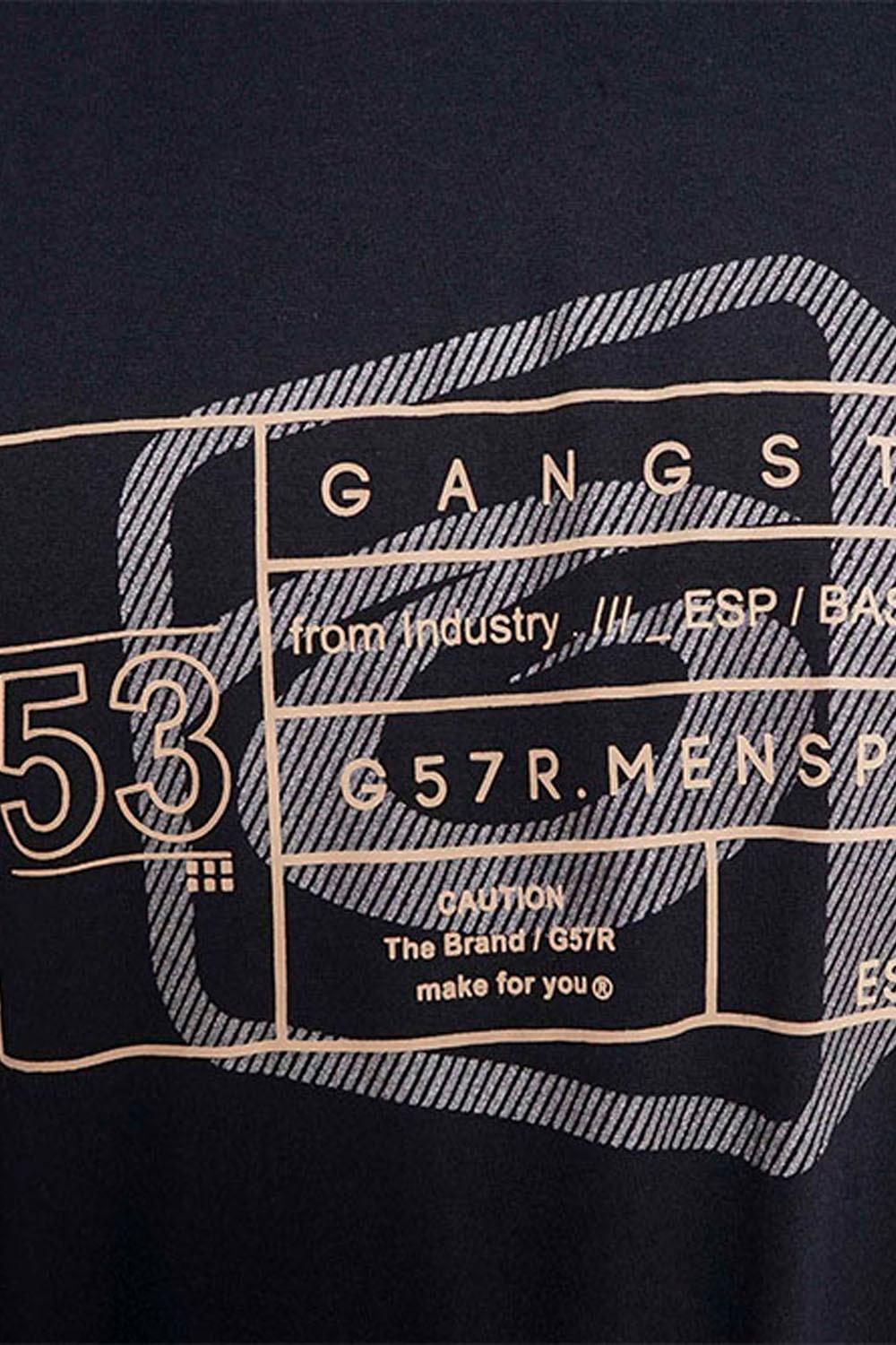 Plus Polera Mc Básica Caut Negro Gangster - Gangster