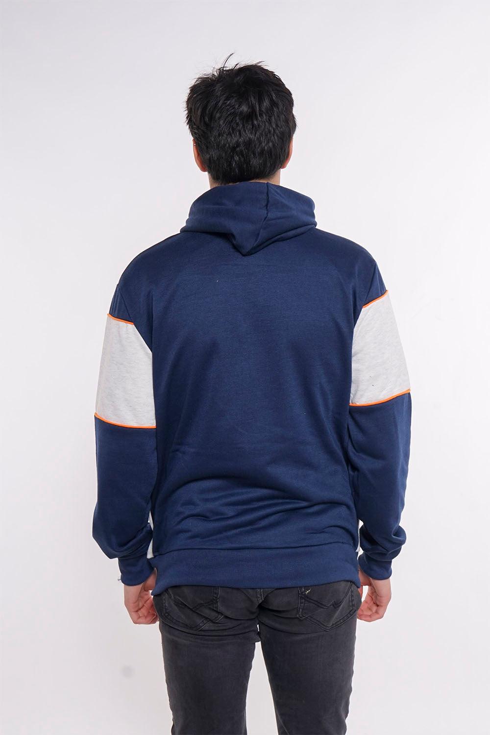 Poleron Full Zipper Evolution Azul Gangster - Gangster