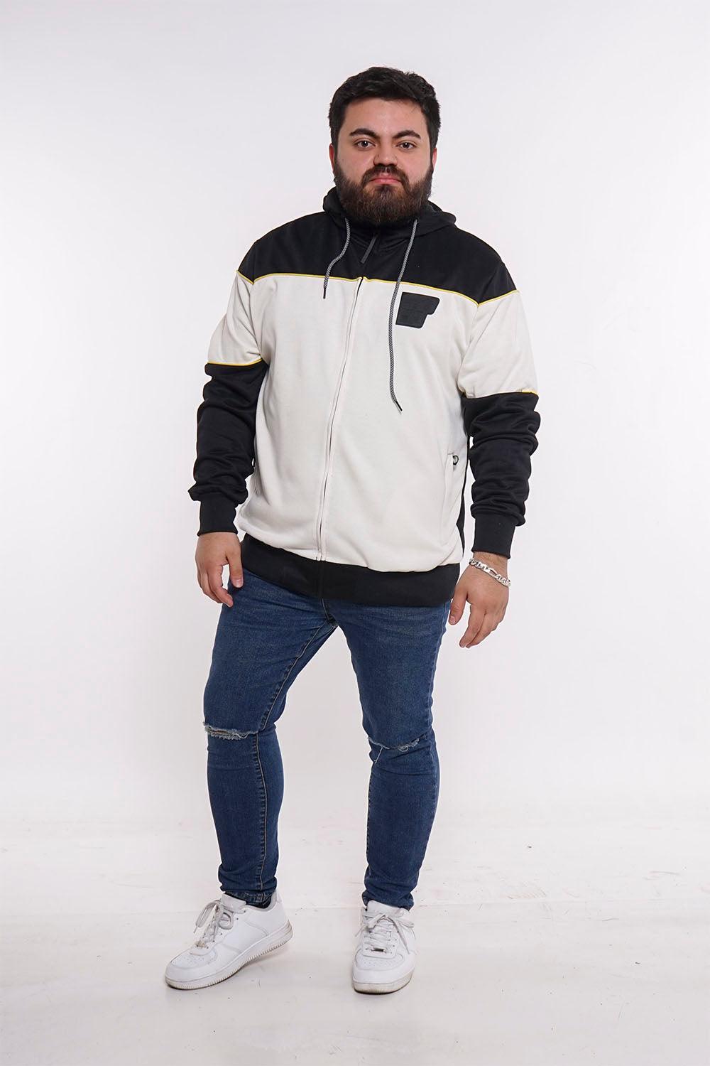 Plus Poleron Full Zipper Evolution Negro - Gangster