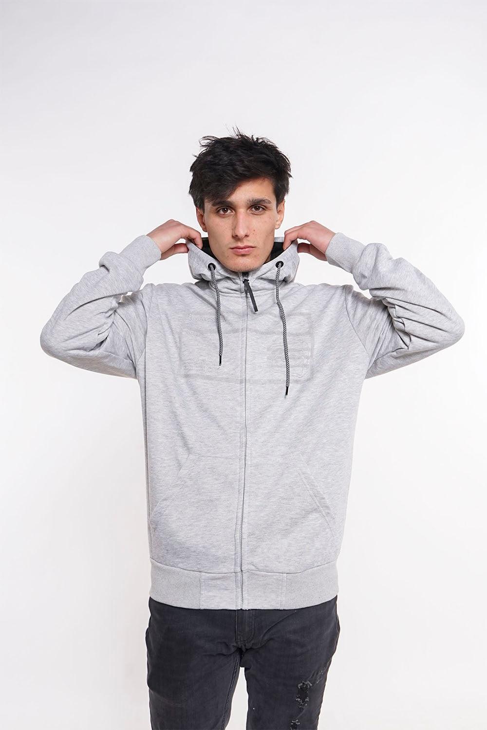 Poleron Full Zipper Sili Gris Gangster - Gangster