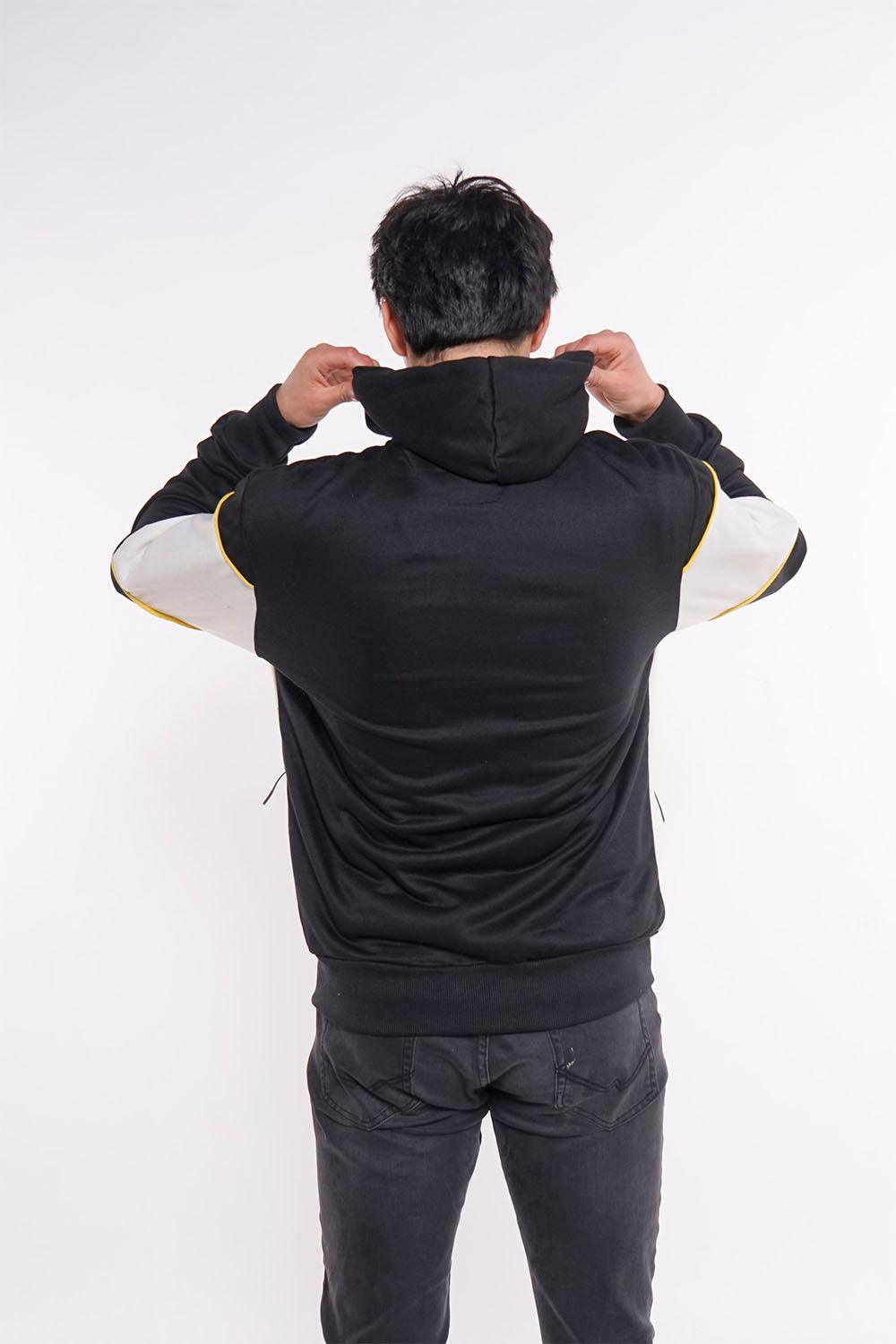 Poleron Full Zipper Evolution Negro Gangster - Gangster