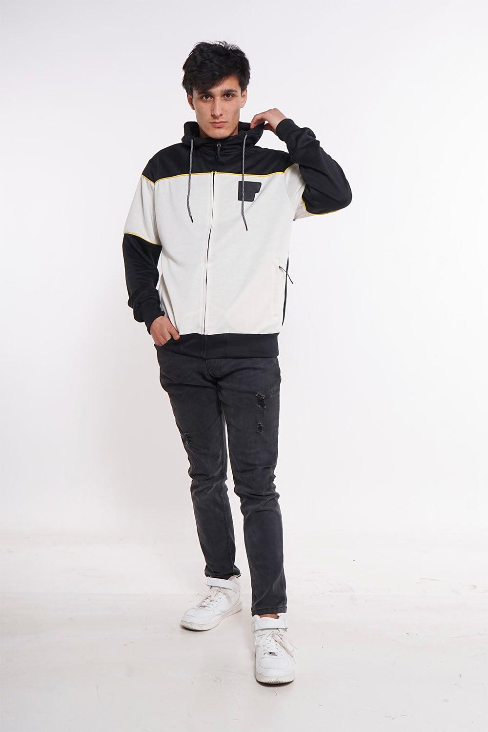 Poleron Full Zipper Evolution Negro Gangster - Gangster