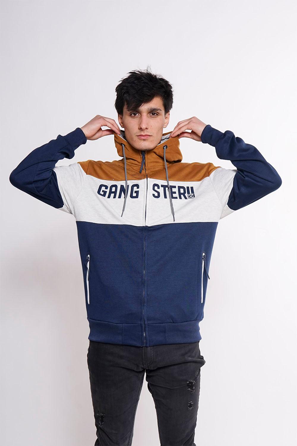 Poleron Full Zipper Carmel Mostaza Gangster - Gangster