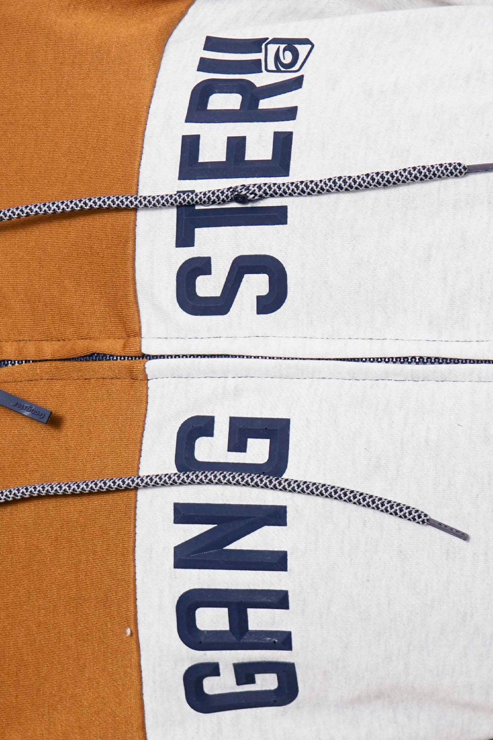 Poleron Full Zipper Carmel Mostaza Gangster - Gangster