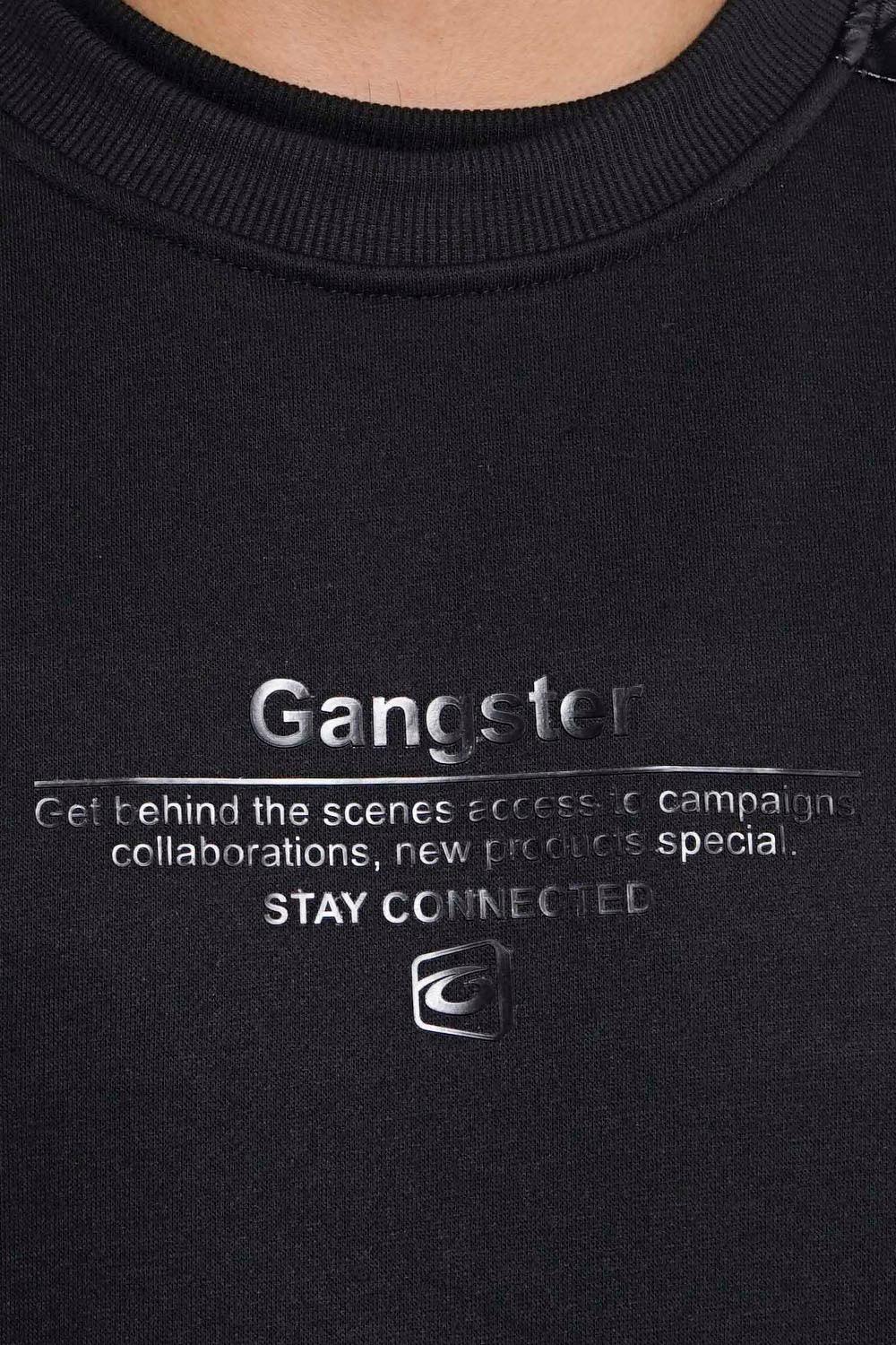 Poleron Crew Touch Negro Gangster - Gangster