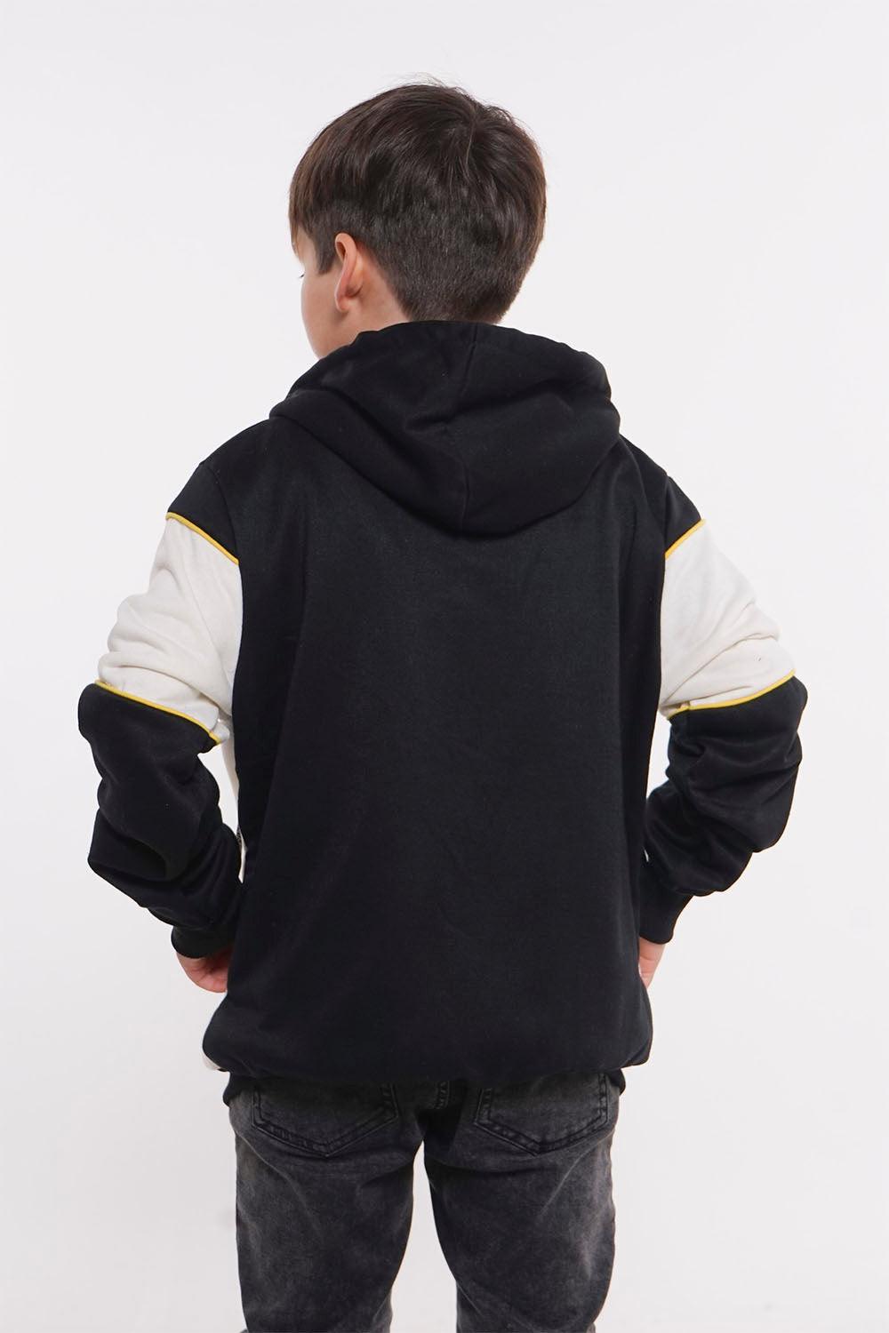 Teen Poleron Fullzipper Evolution Negro - Gangster