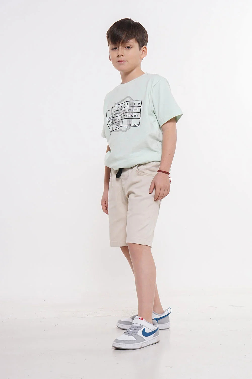 Teen Polera Mc Básica Caut Verde Gangster