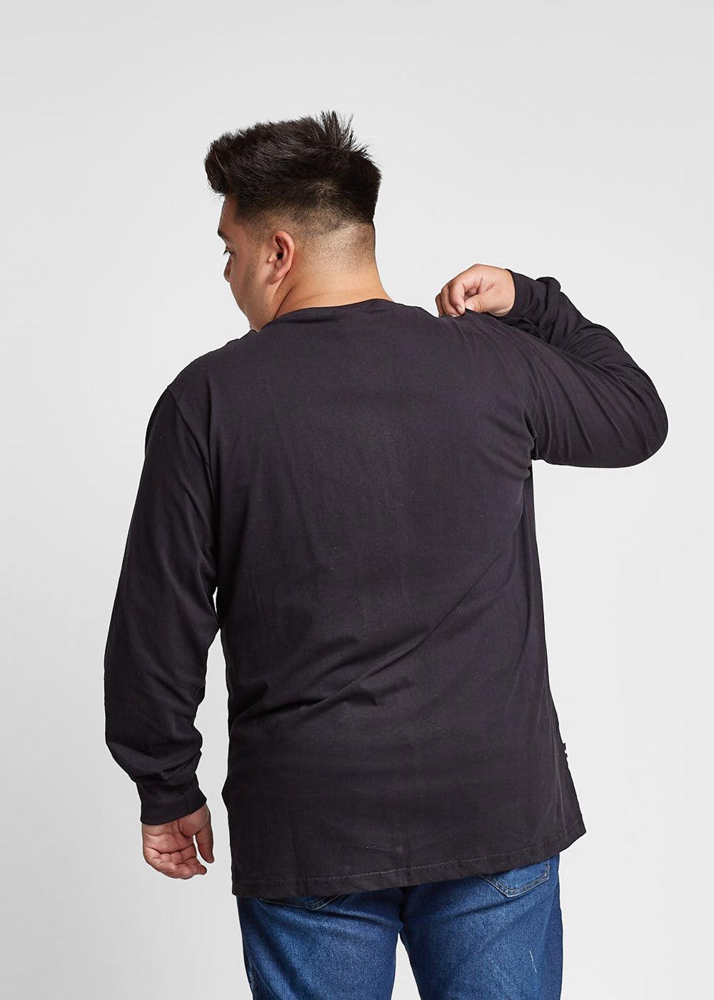 Plus Polera Manga Larga Hexa Negro Gangster - Gangster