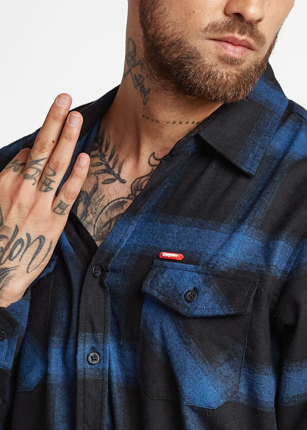Camisa Lumberjack Azul Marino Gangster
