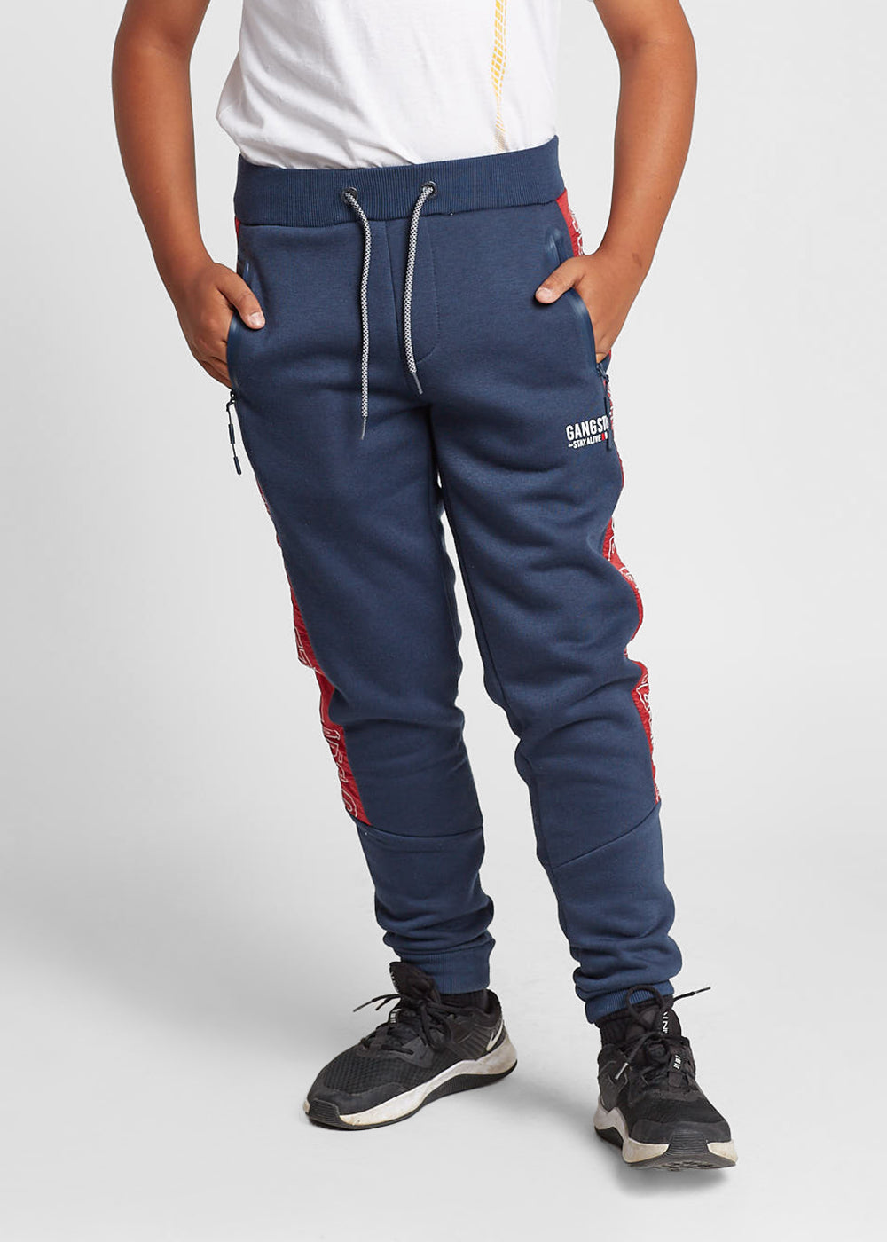 Teen Buzo Jogger Brand Azul Gangster