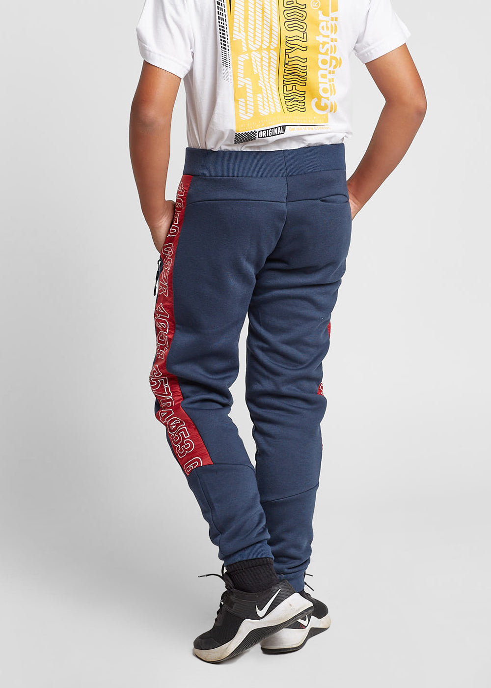 Teen Buzo Jogger Brand Azul Gangster