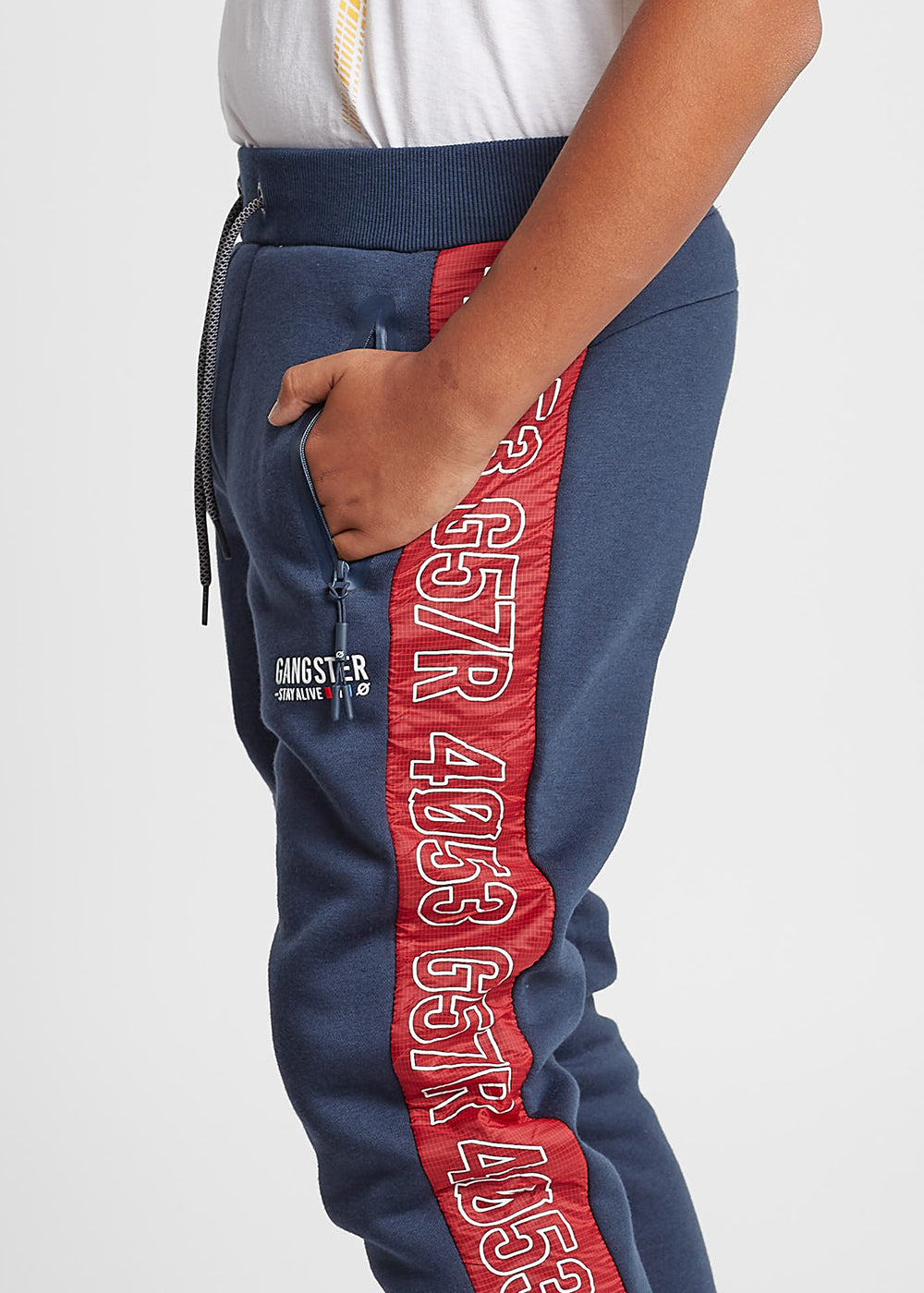 Teen Buzo Jogger Brand Azul Gangster