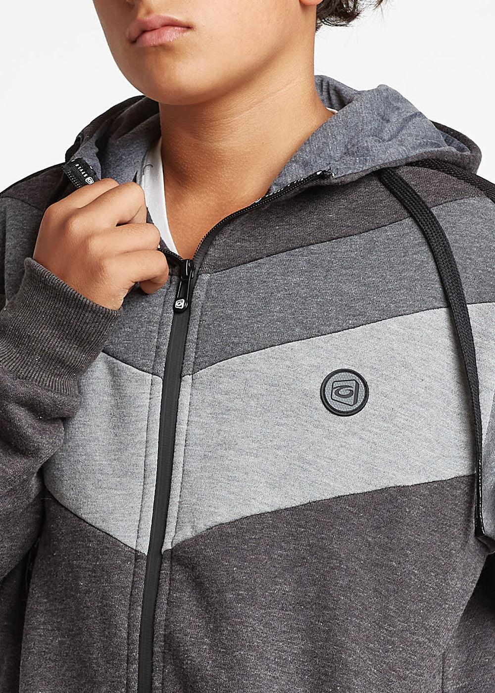 Teen Poleron Zip Hoodie Hero Negro Gangster - Gangster