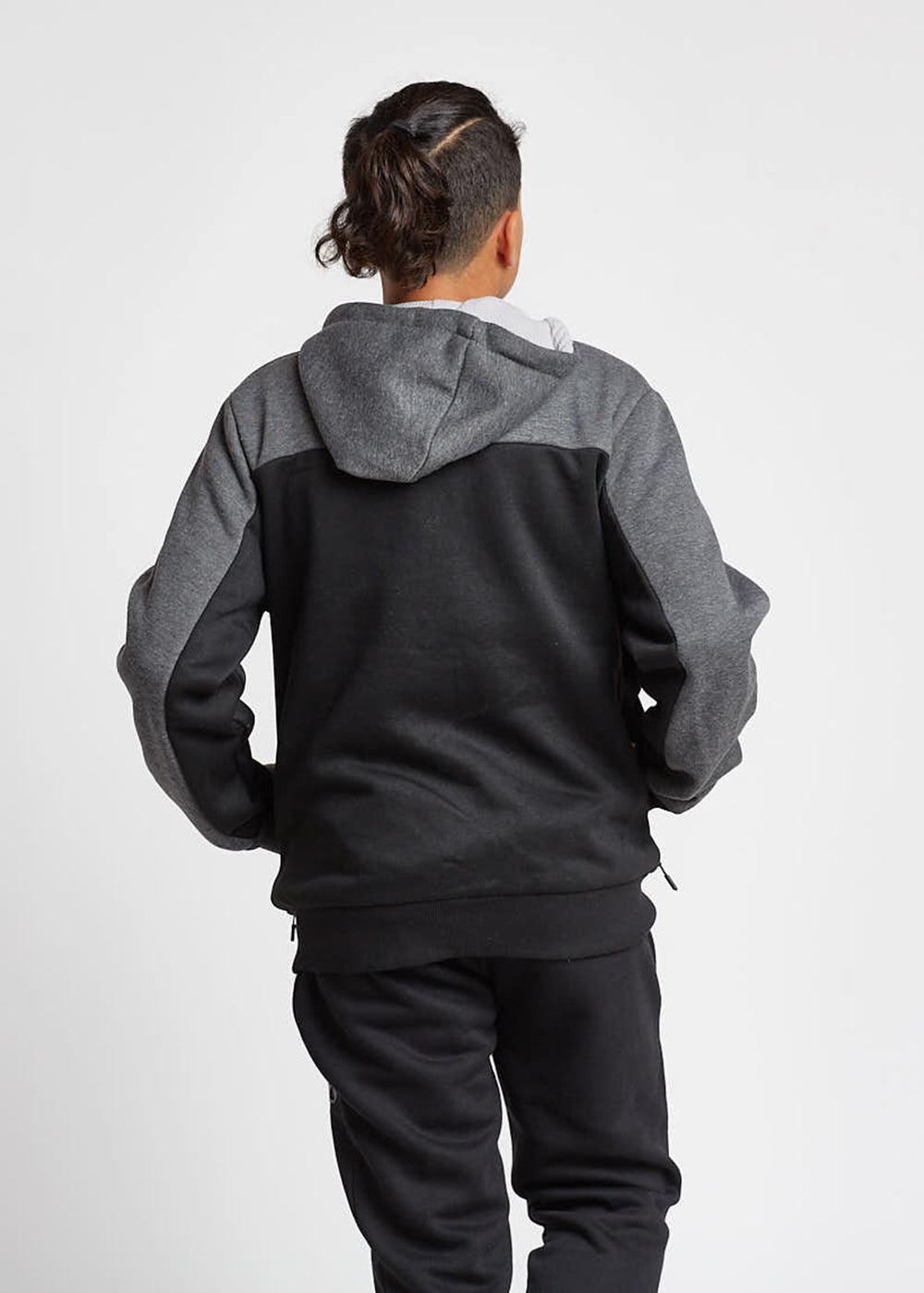Teen Poleron Zip Hoodie Pionner Negro Gangster - Gangster