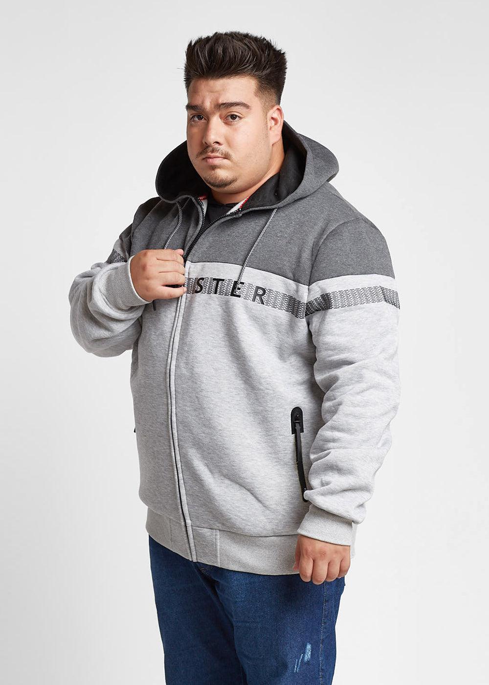 Plus Polerón Full Zipper Fleece Rubber Gris Gangster - Gangster