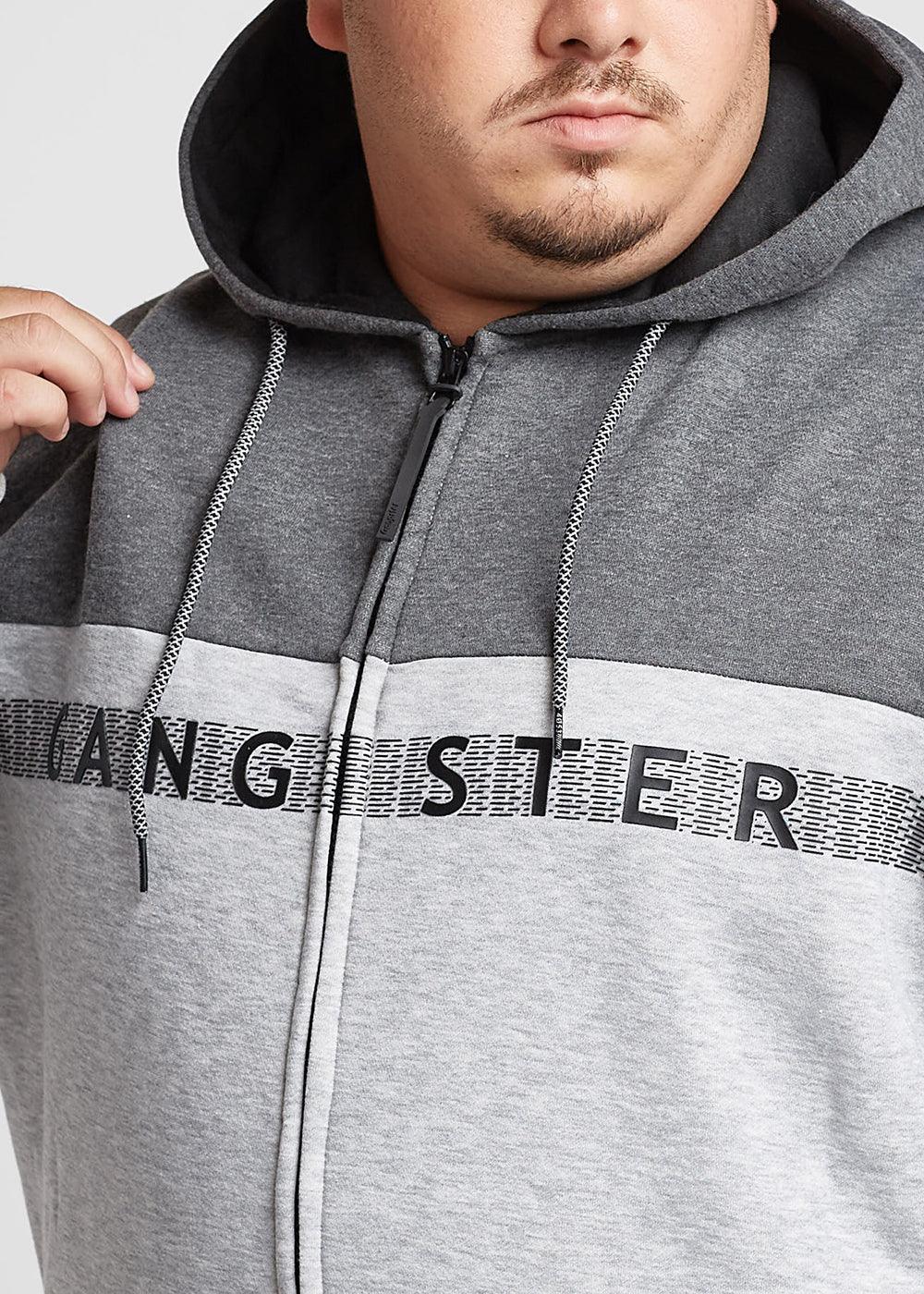 Plus Polerón Full Zipper Fleece Rubber Gris Gangster - Gangster