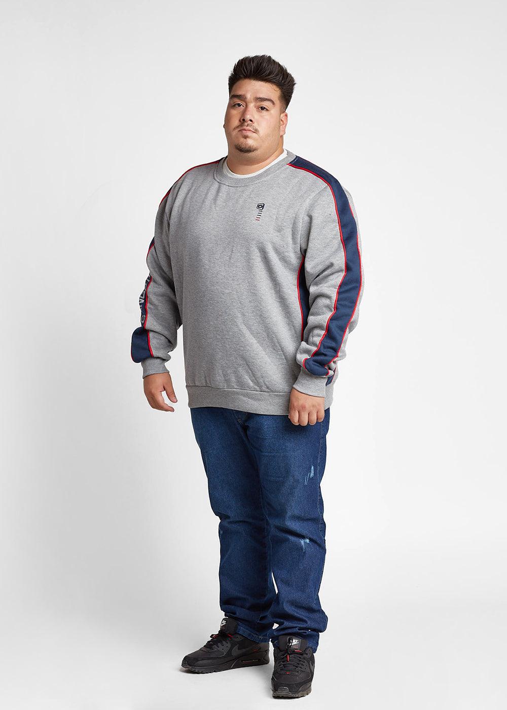 Plus Poleron Crew Side Gris Gangster - Gangster