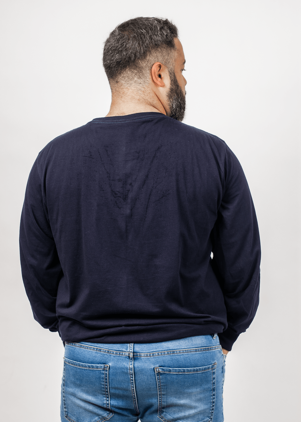 Plus Polera Manga Larga Hope Azul Marino Gangster - Gangster