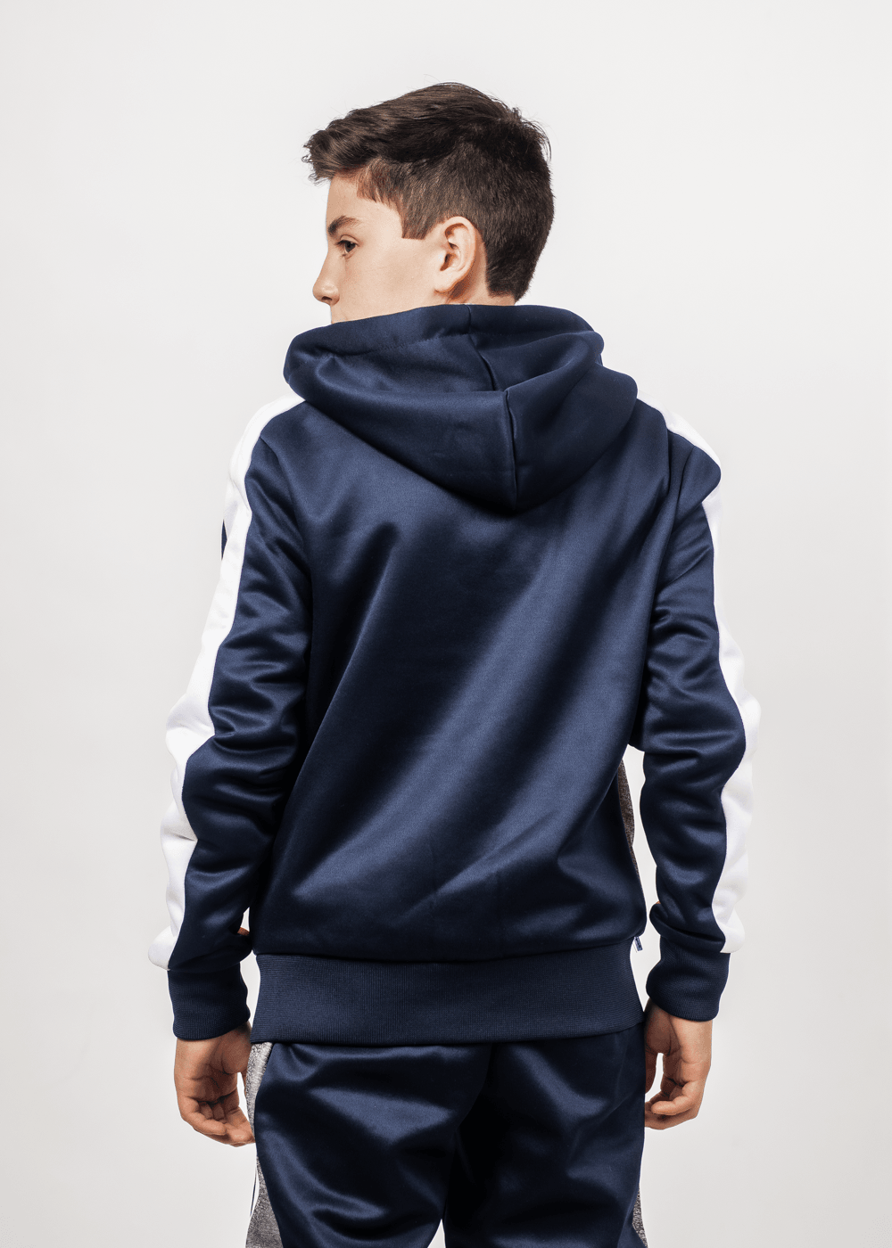 Teen Poleron Active Hoodie Ring Azul Gangster - Gangster