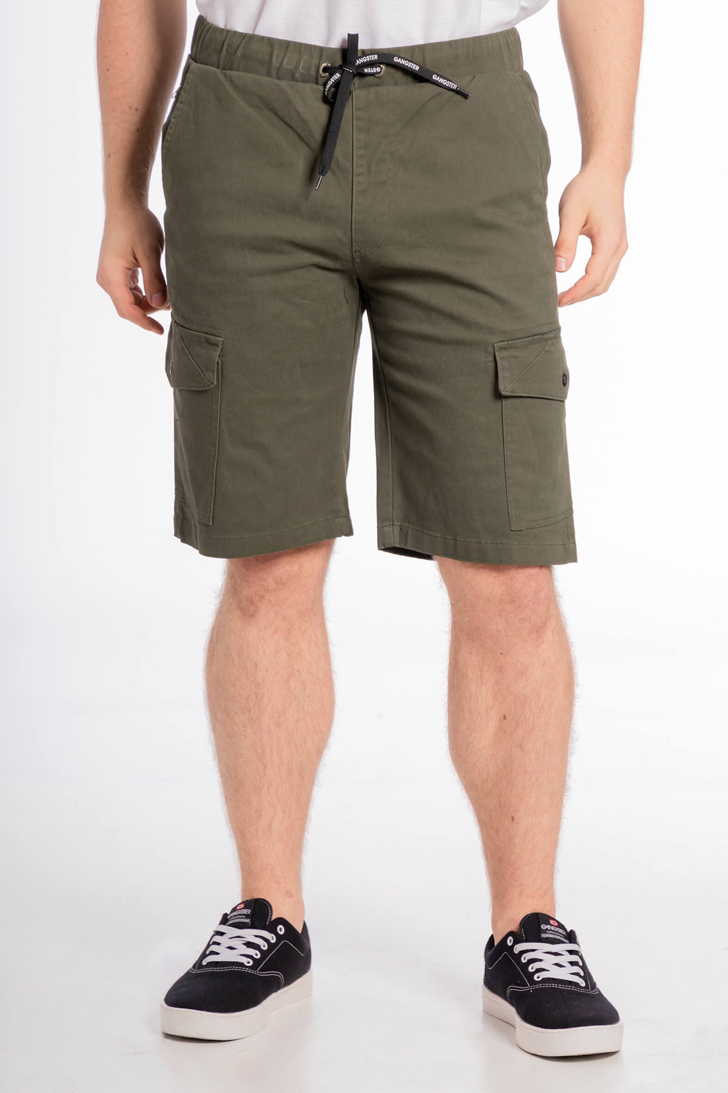 Short Canvas Cargo Carpenter Verde Gangster