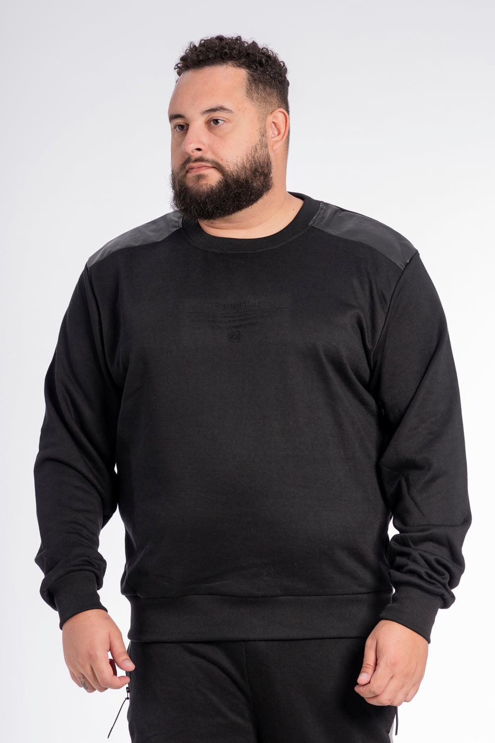 Plus Poleron Crew Touch Negro Gangster - Gangster