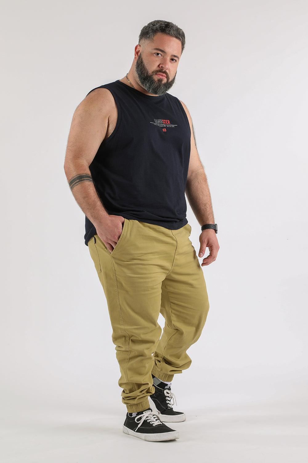 Plus Pantalon Jogger Canvas Over Kaki Gangster - Gangster