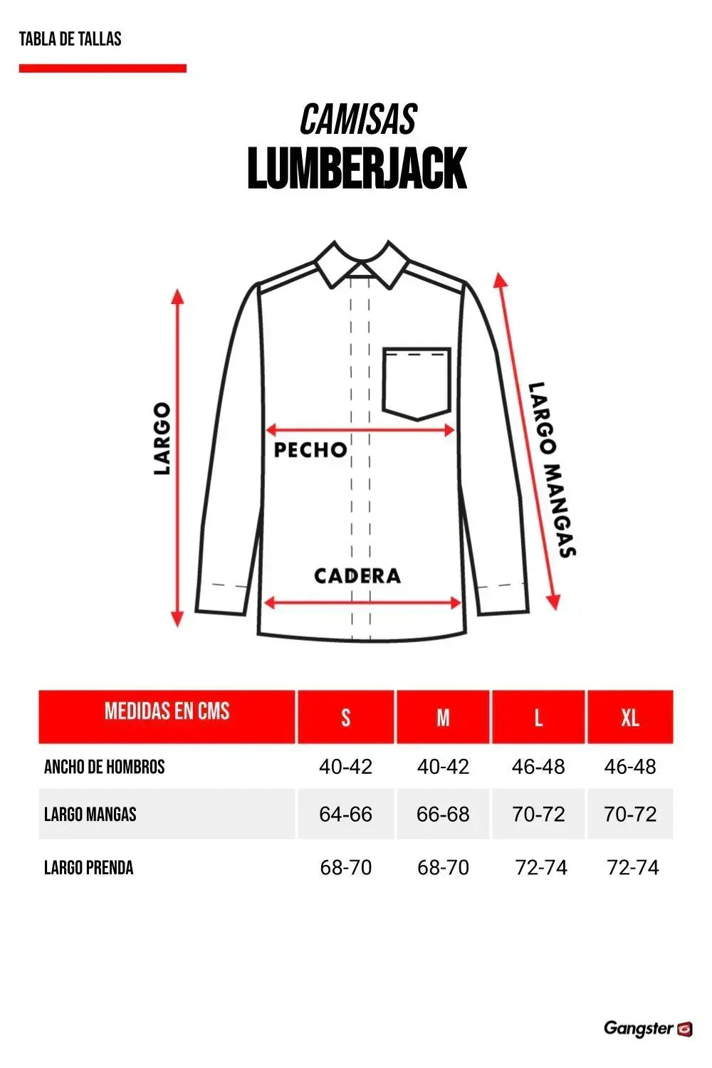 Camisa Lumberjack Vino Gangster - Gangster